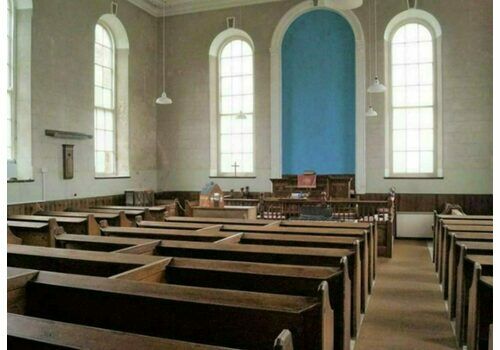 Simple Pitch Pine Antique North Wales Baptist Church Chapel Pews Benches