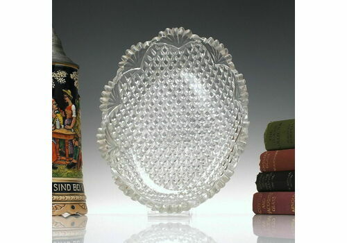 Georgian Cut Glass Serving Plate C1830