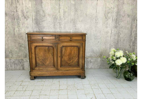 19th Century Walnut Wood Dresser Base Sideboard Cupboard