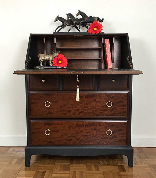 Bureau Desk Vintage Painted Office Bureau Desk Vintage