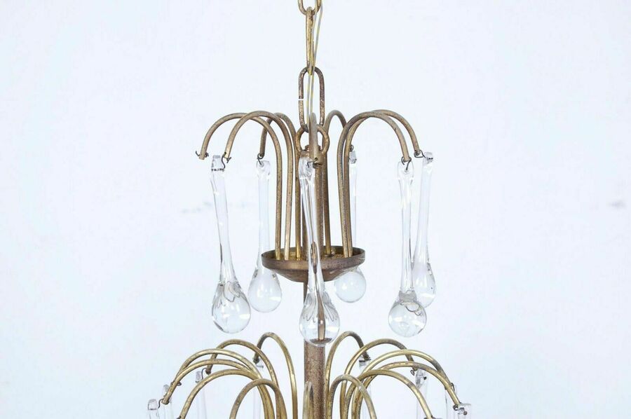 Boho Chandelier With Long Drop Pendants Vintage Ceiling Lamp photo Lighting