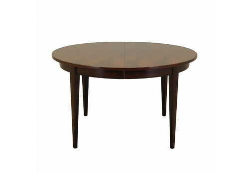 Round Vintage Table, Danish Design, 1970s, Manufacturer: Omann Jun