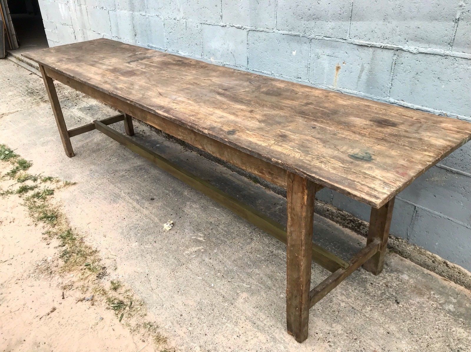 3 1m long french antique table shop display vintage console original