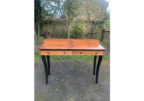 Art Deco Figured Walnut Console Table
