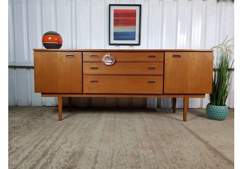 Nathan Vintage Mid Century Medium Teak Retro Sideboard Buffet Credenza Cr0615