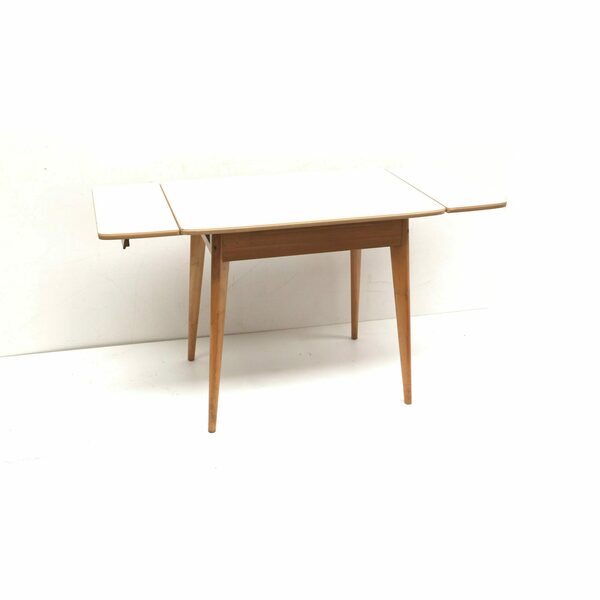 Vintage Extendable Formica Dining Table Made In The 1950s photo furniture