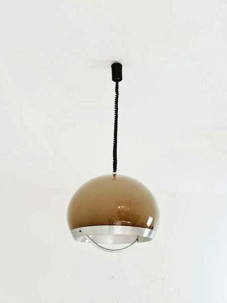 Mid Century Meblo Pendant Lamp Designed By Harvey Guzzini Dijkstra, 1970s photo furniture