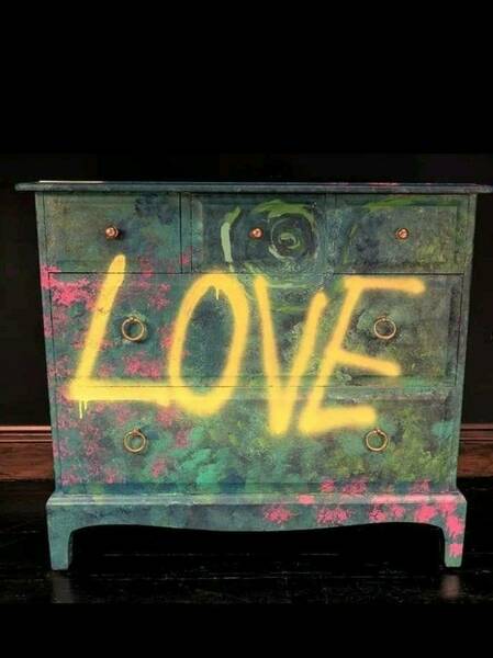Graffiti Drawers Painted Drawers Cool Office Furniture Office Industrial Tv Stand Cool Bedroom 