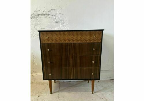 Uniflex Drawers By Peter Hayward Walnut And Black Stunning Mid Century Chic
