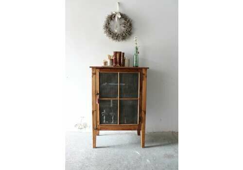 Beautiful Vintage Pine Meat Safe, Linen Cupboard Or Bathroom Or Drinks Cabinet