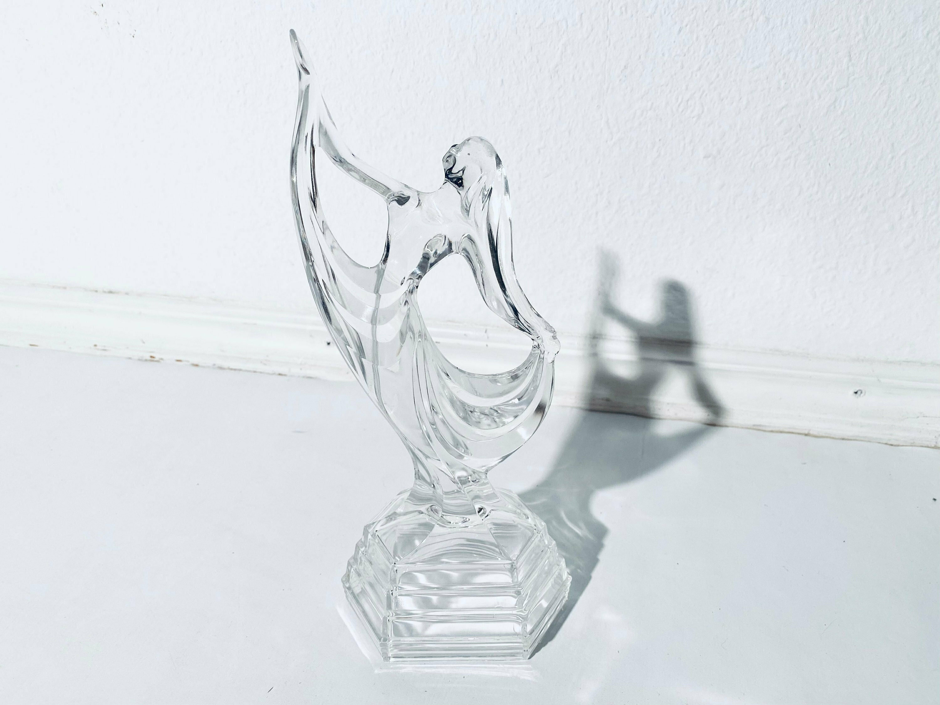 Rcr Royal Crystal Rock Female Dancer Glass Ornament Figurine