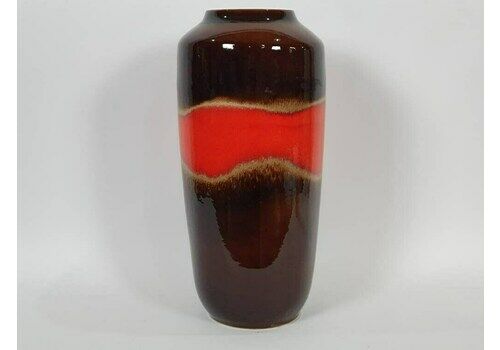 Large West German Pottery Fat Lava Floor Vase, Fabiola Pattern: Scheurich 517 45