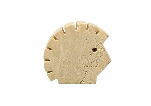 1970s Original Big Travertine Hedgehog Sculpture By Enzo Mari For F.Lli Mannelli