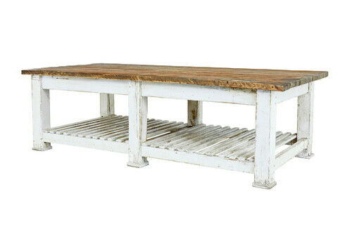Large 19th Century Solid Pine Work Table