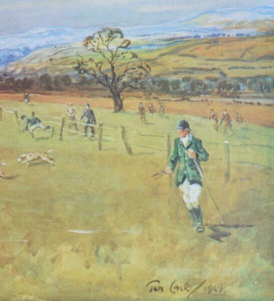 Tom Carr Shropshire Beagles Hunting Lithograph By Tom Carr photo furniture