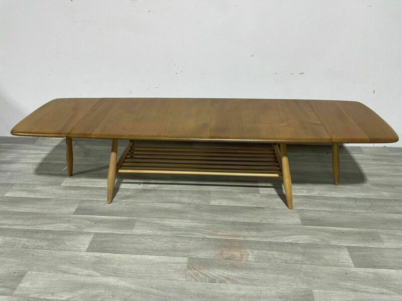 Drop Leaf Mid Century Extending Windsor Coffee Table By Ercol Model