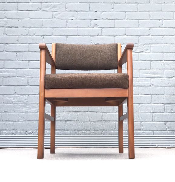 Vintage Mid Century Modern Danish Teak Desk Chair Office Chair Vinterior