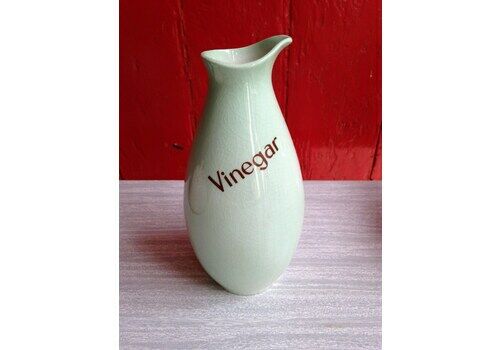 Vintage Carlton Ware Large Blue And Purple Magnolia Pattern Vinegar Bottle Missing Its Stopper   Cruet. In Good Condition