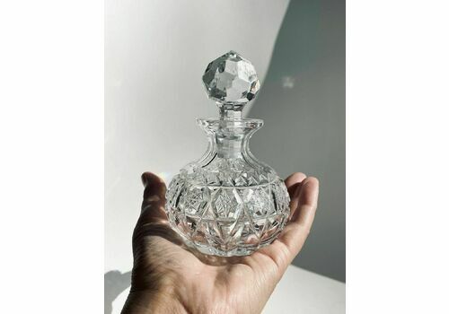 Vintage Brilliant Cut Perfume Bottle With Stopper