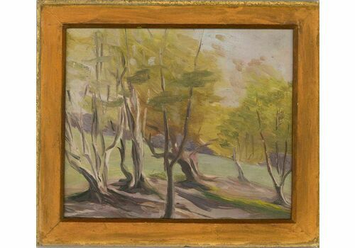 Clements   Framed Mid 20th Century Oil Green Trees