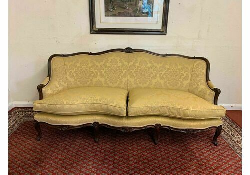 Fabulous French Antique Carved Oak Sofa/Settee
