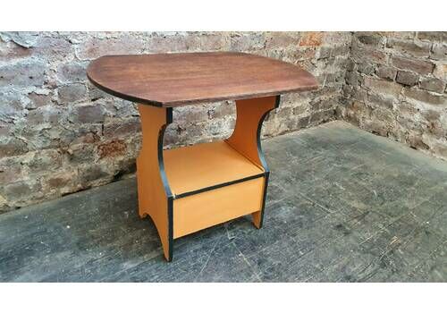 Vintage Retro Hand Painted Work Box Side Coffee Table Stool In Annie Sloan And Farrow And Ball