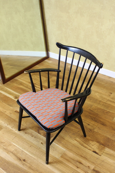 1960's Danish Black Spindle Back Armchair By Farstrup Farstrup