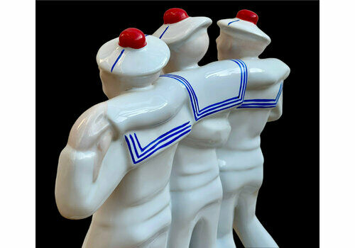 French Matelots Singing Sailors Dax Art Deco Group Eduoard Cazeaux