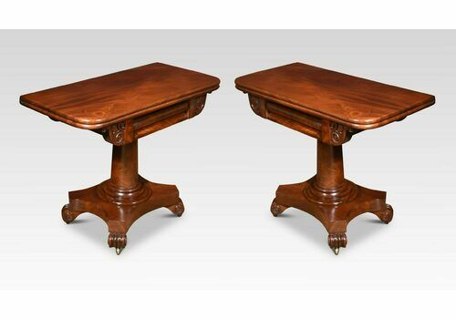 Pair Of Mahogany Tea Tables