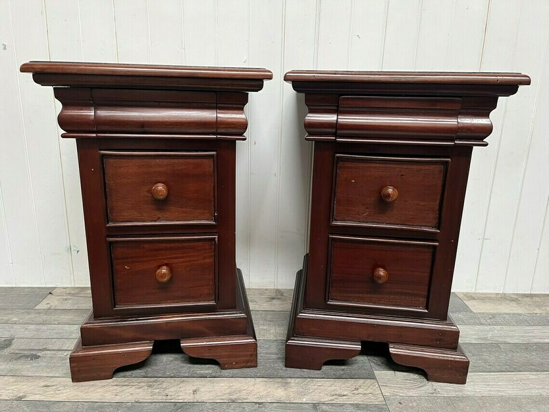 Pair Of Heavy Duty Bedside Tables/Drawers Ready To Upcycle In Any