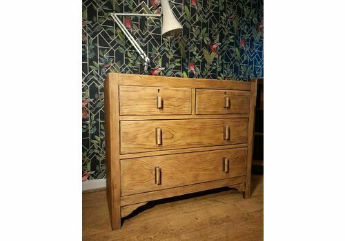 Vintage Retro Oak Chest Of 3 Drawers/Retro