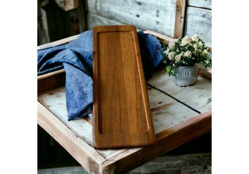 Midcentury Digsmed Denmark Teak Tray From 1960s Vintage