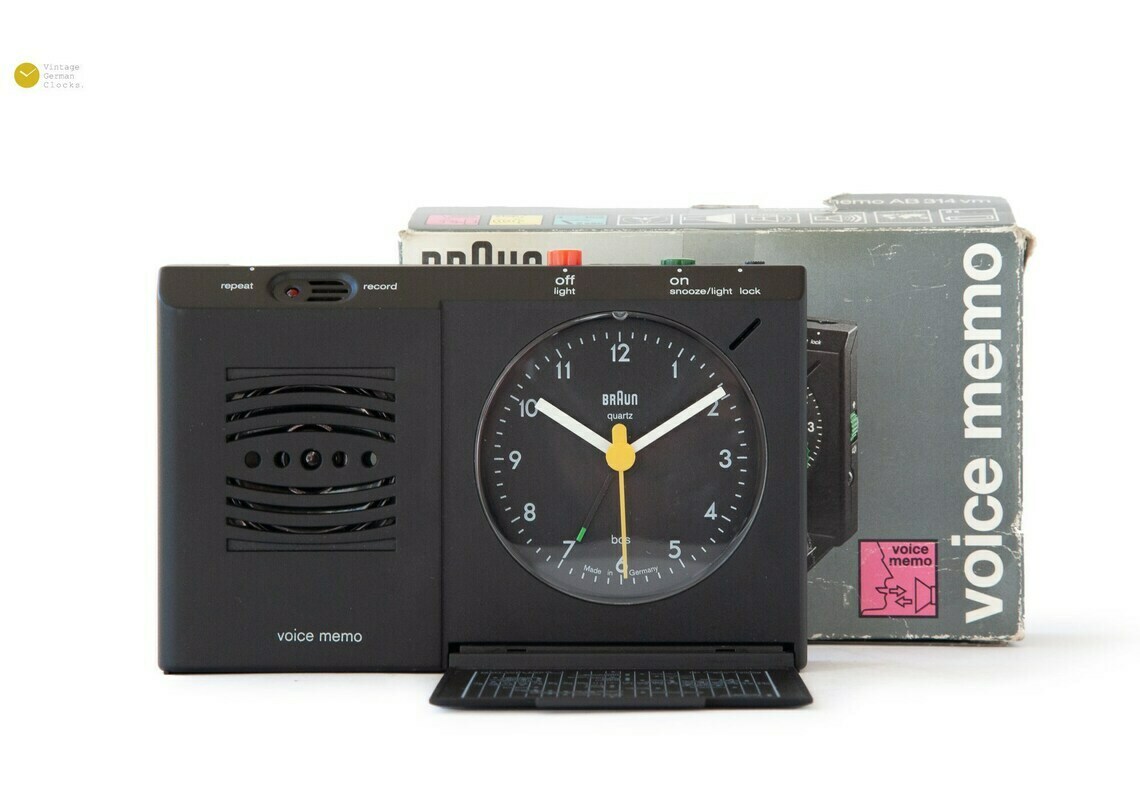 Braun Alarm Clock Voice Control In Boxes! Braun Ab 314 Vm