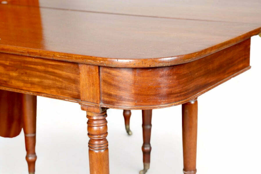 Exceptional Country House Antique Georgian/Regency Cuban Mahogany Extending Dining Table Circa 1820 photo furniture
