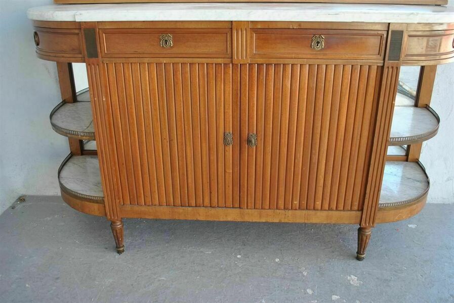 Louis XVI Style Bronze Sideboard With Scraper Circa 1900 photo furniture