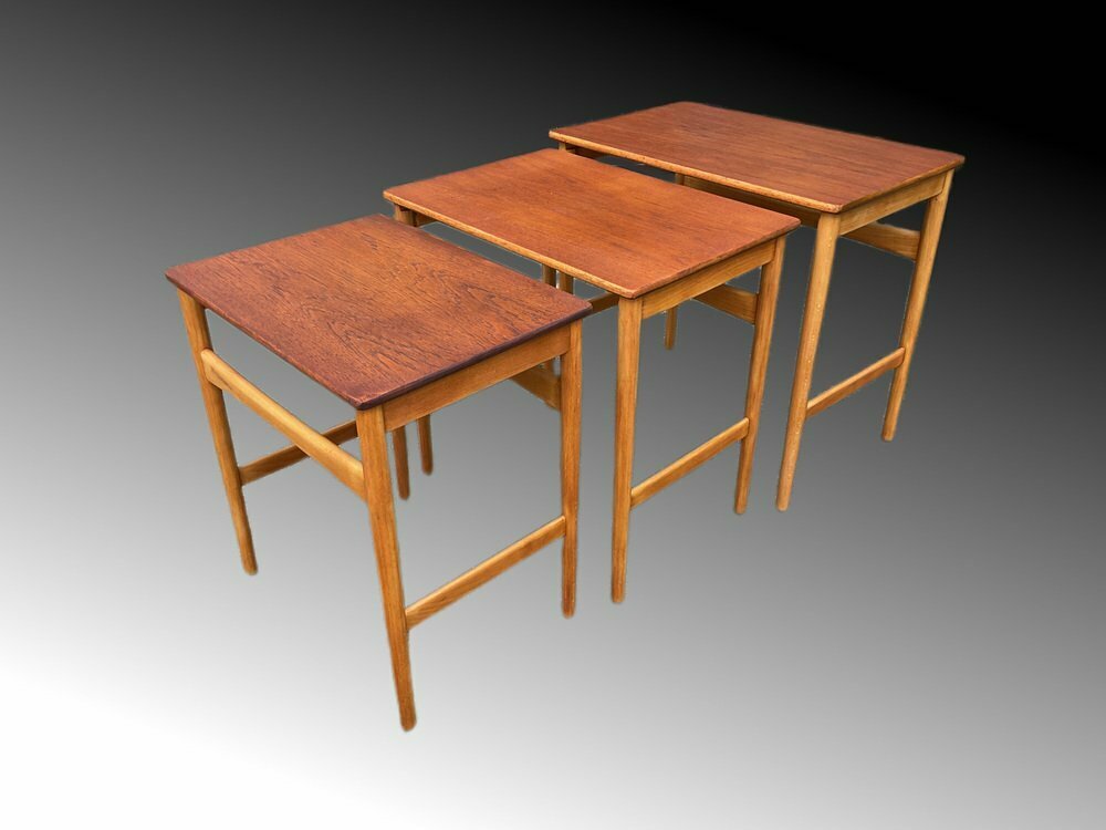 Nesting Tables By Hans Wegner For Andreas Tuck, Denmark, 1950s