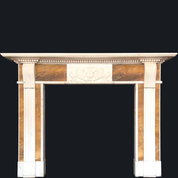 Georgian Style Statuary Sienna Marble Fireplace Surround Vinterior