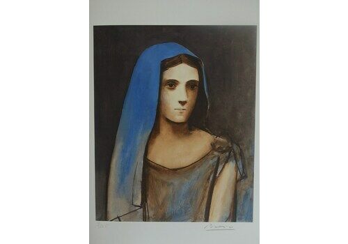 Fine Cubist Limited Edition Print   Blue Period Portrait Of A Woman, Pablo Picasso, Signed & Numbered