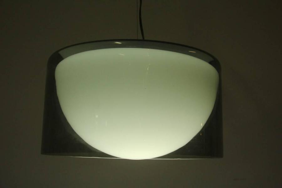 Ceiling Lamp Lumenform Toso Design, 1960s, Murano Art Glass photo Lighting