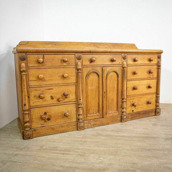 Victorian Pine Dresser Base, 1800s Vinterior