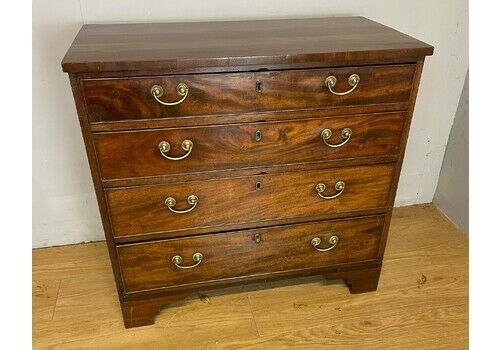C19th Mahogany 4 Height Chest Of Drawers