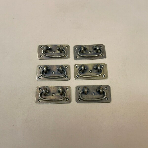 6 Matching Antique Gold Cupboard Handles Ornate Drawer Pulls Furniture