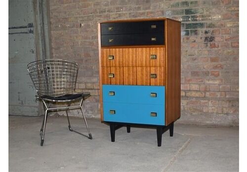 Upcycled Mid Century Chest Of Drawers