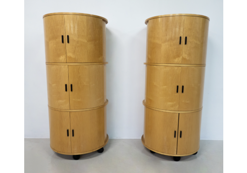 Mid Century Modern Round Cabinets ‘Big O’ By Dirk Meylaerts, 1990