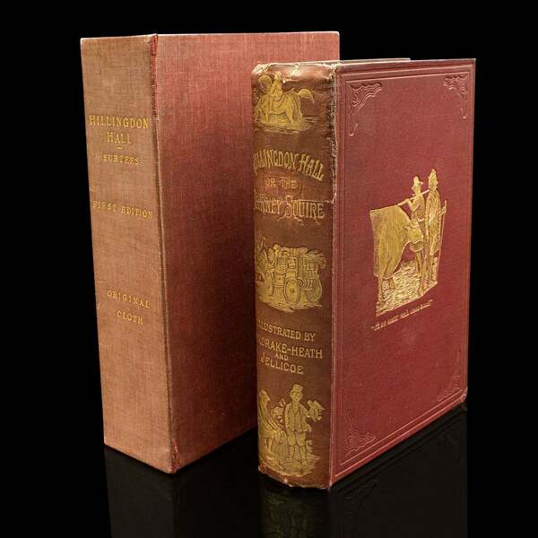 Antique Book In Case, Hillingdon Hall Or The Cockney Squire, English ...