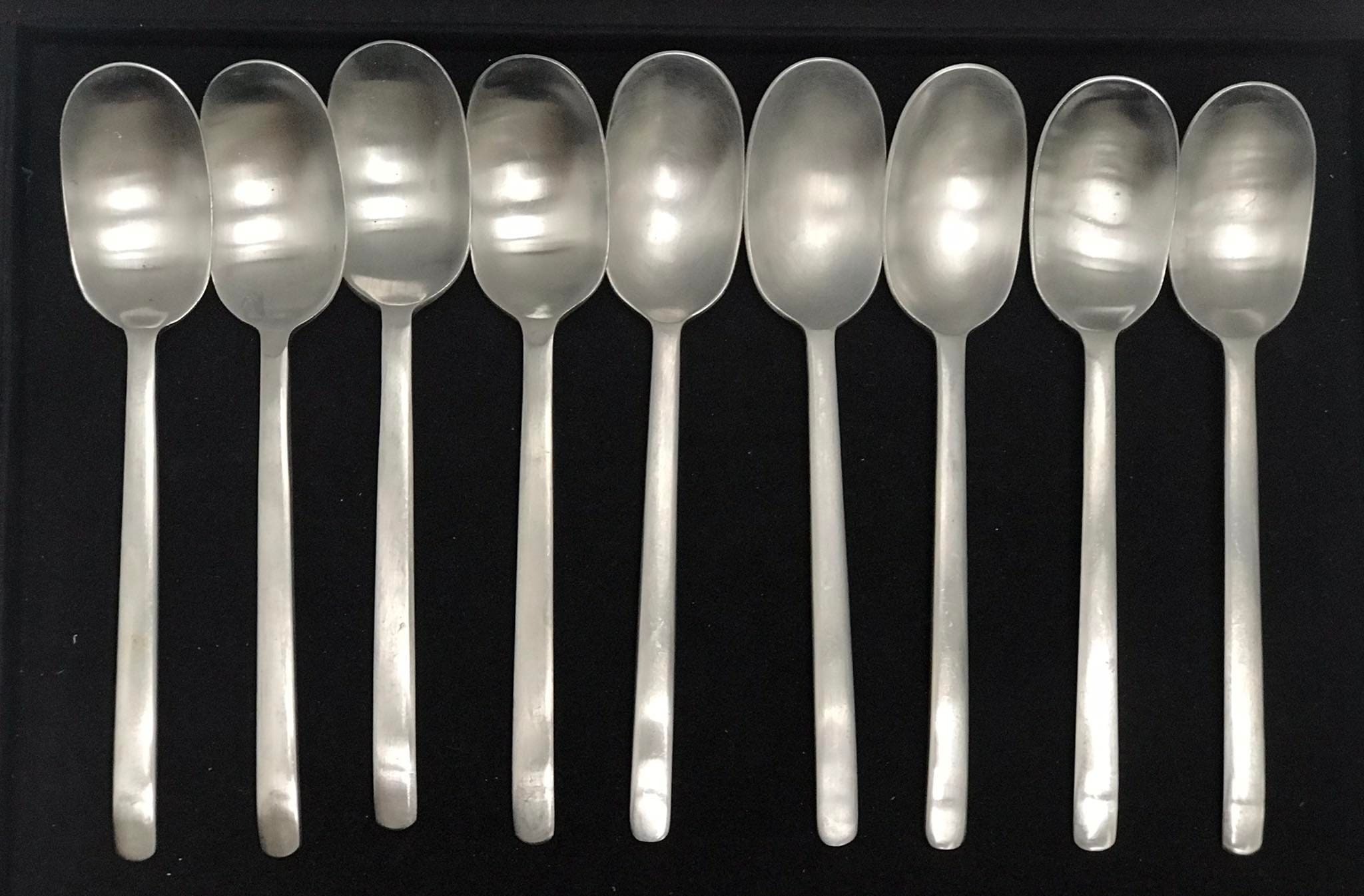 Vintage Ikea Data Soup Spoons 9 Flatware Stainless Steel Carl