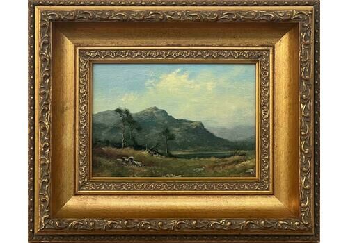 James Wright Painting Of A Mountain In Lake District England By 20th Century British Artist 1980 Circa