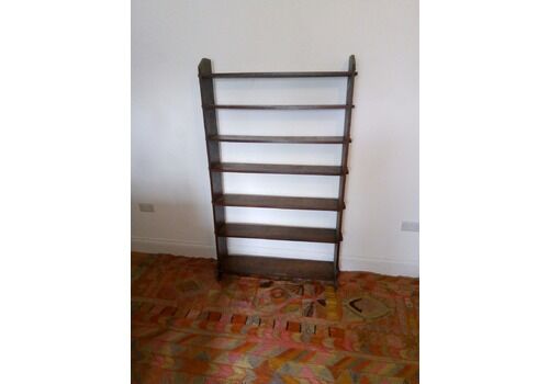 Pair Of Arts & Crafts Open Pegged Bookshelves