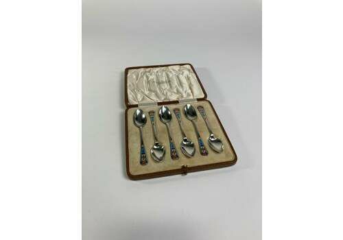 Art Deco Design Sterling Silver Spoons