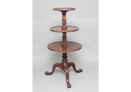 Early 19th Century Three Tier Mahogany Dumbwaiter
